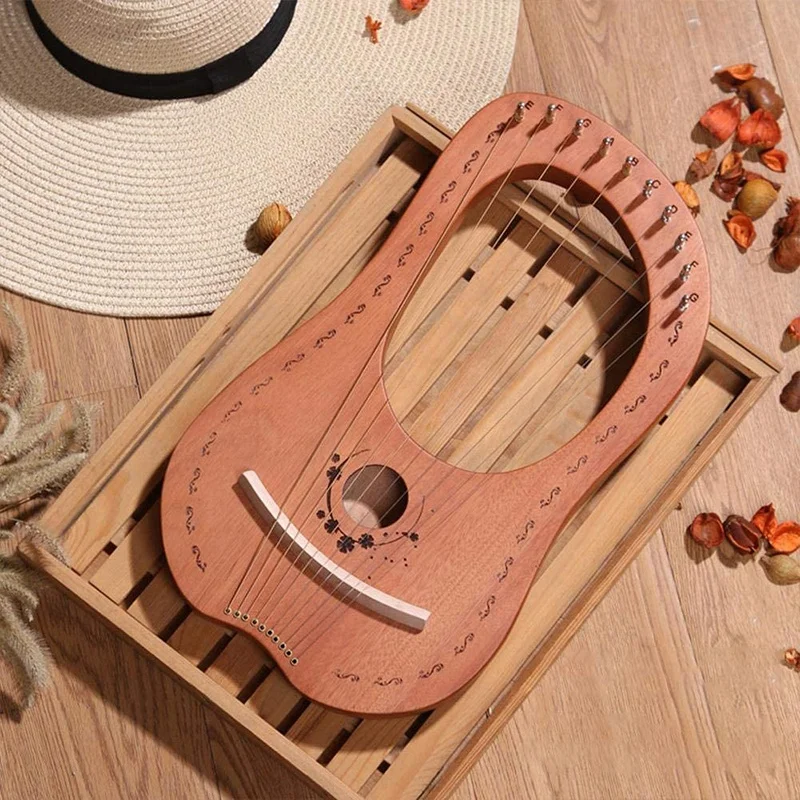 Lyre Harp 10 String Harp Portable Small Harp with Durable String Musical Instrument Stable Sound Quality Harp
Lyre Harp 10 String Harp Portable Small Harp with Durable String Musical Instrument Stable Sound Quality Harp