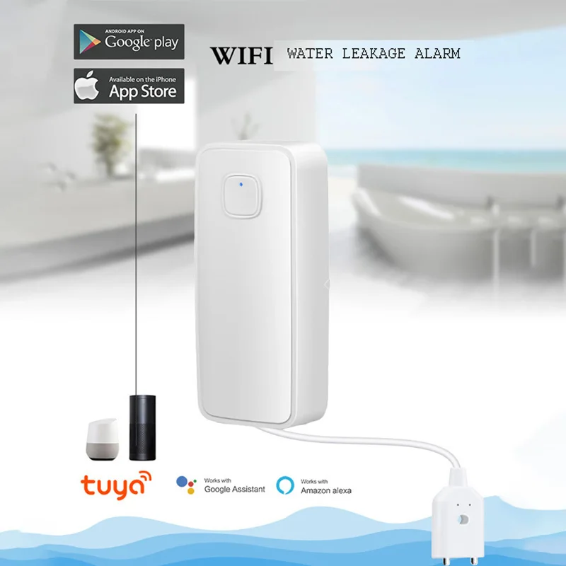Tuya Smart WIFI Water Leakage Sensor Independent Leak Alarm Detector Flood Alert Overflow Smart Home Security System Smart Life
Tuya Smart WIFI Water Leakage Sensor Independent Leak Alarm Detector Flood Alert Overflow Smart Home Security System Smart Life