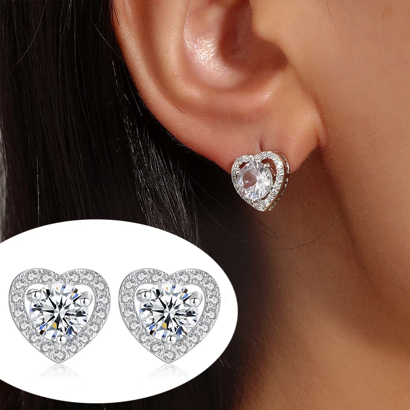 Inlaid Zircon Korean Fashion Heart Necklace Stud Earrings Vintage Copper Alloy Earings Jewelry for Women 2021 the Neck Sets
Inlaid Zircon Korean Fashion Heart Necklace Stud Earrings Vintage Copper Alloy Earings Jewelry for Women 2021 the Neck Sets