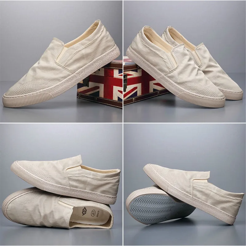 2021 Brand New Casual Canvas Stitching Vulcanize Shoes Men's Korean Fashion Lazy Sneakers Spring/Autumn Sewing Loafers
2021 Brand New Casual Canvas Stitching Vulcanize Shoes Men's Korean Fashion Lazy Sneakers Spring/Autumn Sewing Loafers