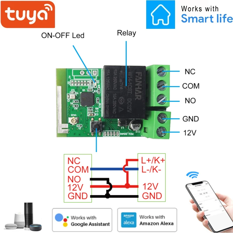 Беспроводной релейный модуль Tuya Smart life, wi-fi переключатель с управлением через приложение, работает с Google Home Alexa
Беспроводной релейный модуль Tuya Smart life, wi-fi переключатель с управлением через приложение, работает с Google Home Alexa