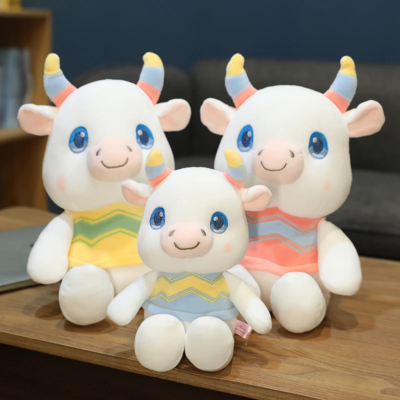 Dream calf doll cute calf plush toy year of the ox mascot Zodiac cow cloth doll pillow doll Valentine's Day gift
Dream calf doll cute calf plush toy year of the ox mascot Zodiac cow cloth doll pillow doll Valentine's Day gift