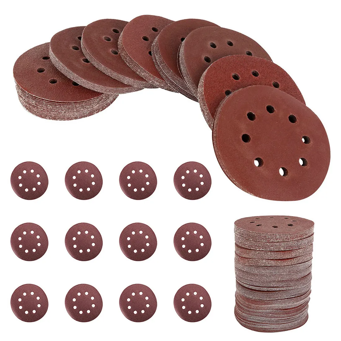 Sandpaper Round Sand Discs Hook And Loop Sandpaper Polishing Sheets Sandpaper 8-hole Sander Polishing Pads 100 Sheets 125mm
Sandpaper Round Sand Discs Hook And Loop Sandpaper Polishing Sheets Sandpaper 8-hole Sander Polishing Pads 100 Sheets 125mm