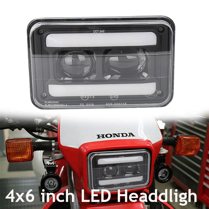 1PCS 4X6" LED Headlight Lamp Conversion For H onda XR250 XR400 XR650 & Suzuki DRZ replacement H4651 H4652 H4656 H4666 H6545
1PCS 4X6" LED Headlight Lamp Conversion For H onda XR250 XR400 XR650 & Suzuki DRZ replacement H4651 H4652 H4656 H4666 H6545