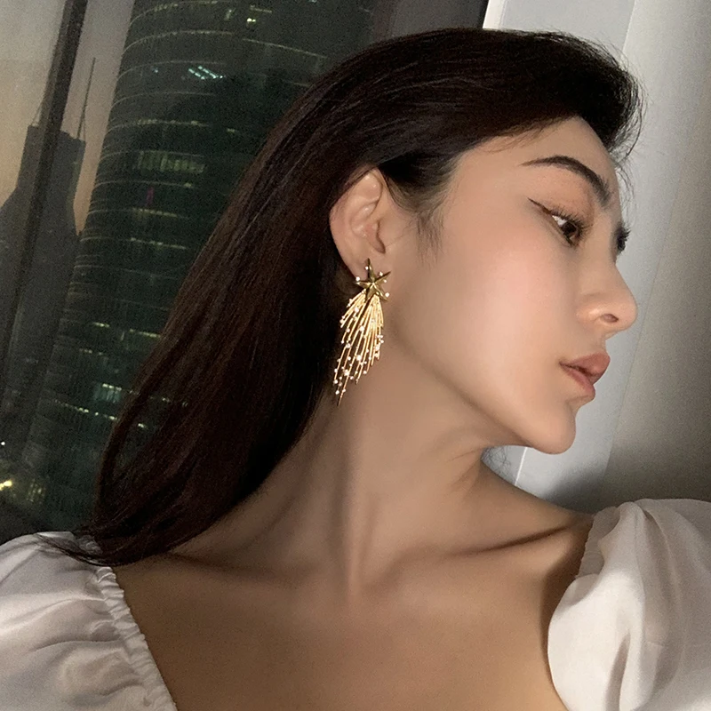 Timeless Wonder Amazing Zirconia Star Firework Drop Earrings Women Jewelry Gothic Boho Top Rare Designer Ins Party Date New 3611
Timeless Wonder Amazing Zirconia Star Firework Drop Earrings Women Jewelry Gothic Boho Top Rare Designer Ins Party Date New 3611