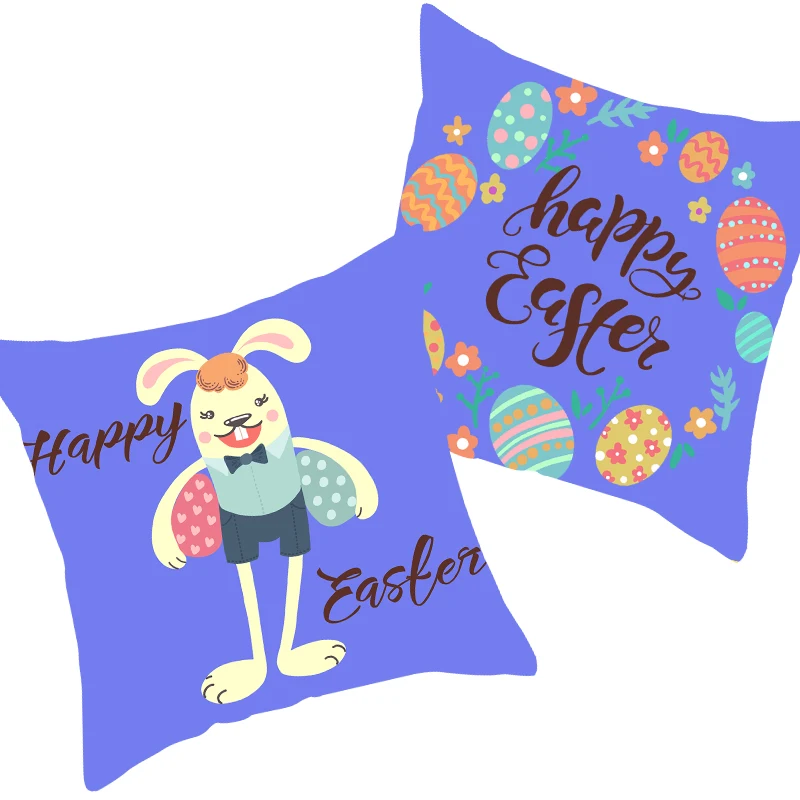 45x45cm Happy Easter Pillowcase Cute Cartoon Easter Rabbit Double Side Printing Pillow Case Bed Sofa Cuhion Cover Home Decor
45x45cm Happy Easter Pillowcase Cute Cartoon Easter Rabbit Double Side Printing Pillow Case Bed Sofa Cuhion Cover Home Decor