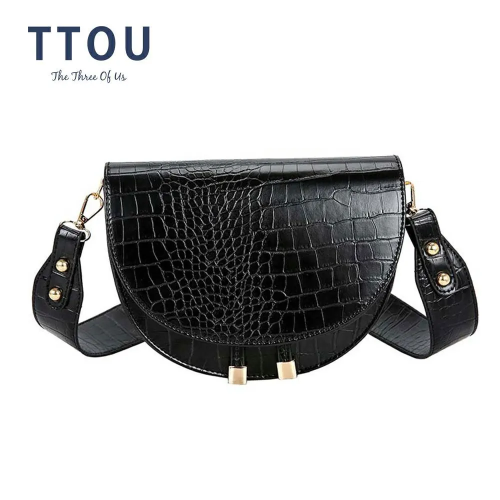 TTOU Retro Alligator Pattern Over the Shoulder Bag Crocodile Semicircle Saddle Bags Soft Leather Crossbody Bags For Ladies 
TTOU Retro Alligator Pattern Over the Shoulder Bag Crocodile Semicircle Saddle Bags Soft Leather Crossbody Bags For Ladies
