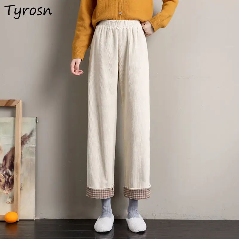 Pants Women Solid Corduroy Simple All-match Korean Style Trendy Cozy Soft Classic Sweet Harajuku Streetwear Thickening Elegant
Pants Women Solid Corduroy Simple All-match Korean Style Trendy Cozy Soft Classic Sweet Harajuku Streetwear Thickening Elegant