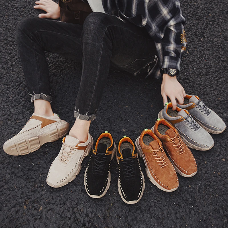 Men Running Shoes Genuine Leather male Sports Shoes waterproof sneakers Athletic Trainers zapatillas hombre deportiva size 39-47
Men Running Shoes Genuine Leather male Sports Shoes waterproof sneakers Athletic Trainers zapatillas hombre deportiva size 39-47