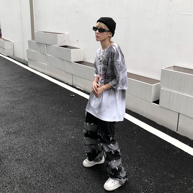 Tassel Pants Men's Fashion Brand Ins Pendant Wide Leg Hip Hop Lazy Wind Jeans Couple's Pants Loose jeans men 
Tassel Pants Men's Fashion Brand Ins Pendant Wide Leg Hip Hop Lazy Wind Jeans Couple's Pants Loose jeans men