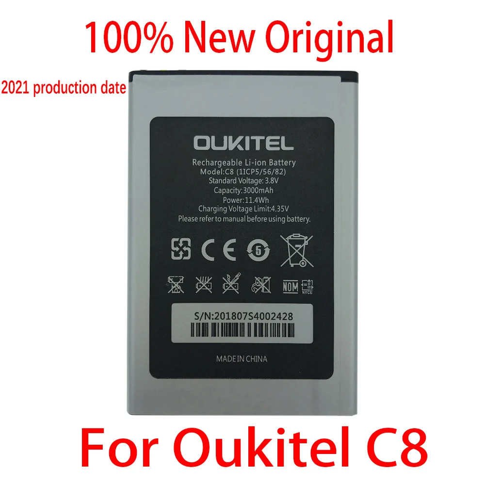 In Stock NEW High Quality Battery For Oukitel C8 Mobile Phone Replacement + Tracking Number
In Stock NEW High Quality Battery For Oukitel C8 Mobile Phone Replacement + Tracking Number