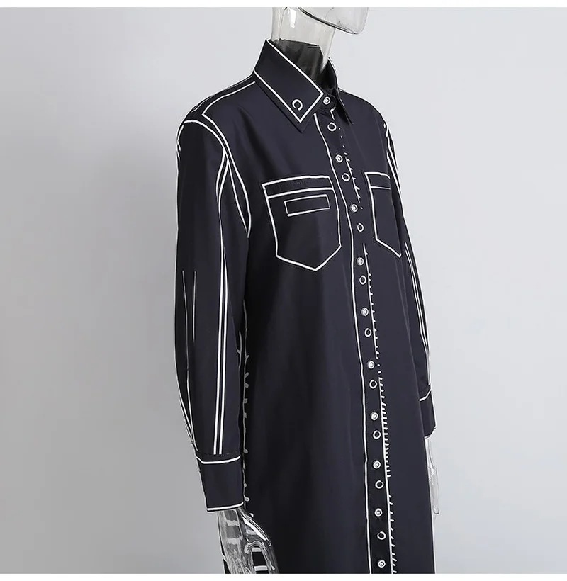 Chic Print Design Blouse Dresses for Women Casual Simple Loose Soft One Piece Elegant Office Lady Female Vestidos 2021 Spring 
Chic Print Design Blouse Dresses for Women Casual Simple Loose Soft One Piece Elegant Office Lady Female Vestidos 2021 Spring