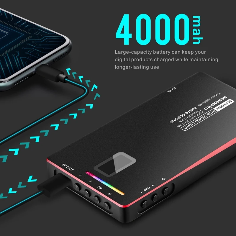 SL218W RGB Video Light 2500-8500K Full Color LED Lighting Portable Camera Light Fill Light Lamp for Photography Phone
SL218W RGB Video Light 2500-8500K Full Color LED Lighting Portable Camera Light Fill Light Lamp for Photography Phone