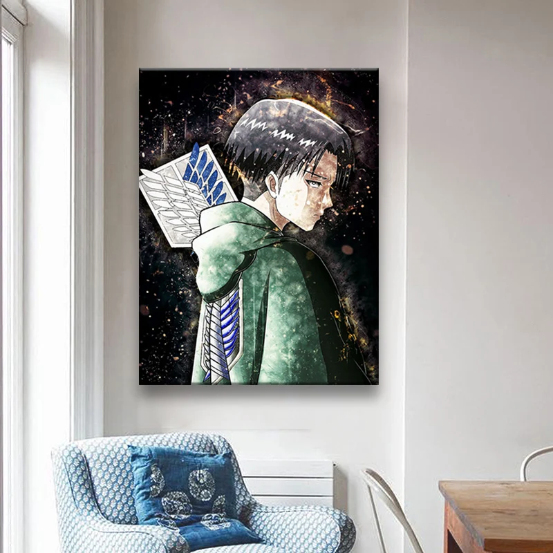Home Decor HD Prints Levi Canvas Painting Wall Art Anime Poster Modular Attack on Titan Pictures For Bedside Background No Frame
Home Decor HD Prints Levi Canvas Painting Wall Art Anime Poster Modular Attack on Titan Pictures For Bedside Background No Frame