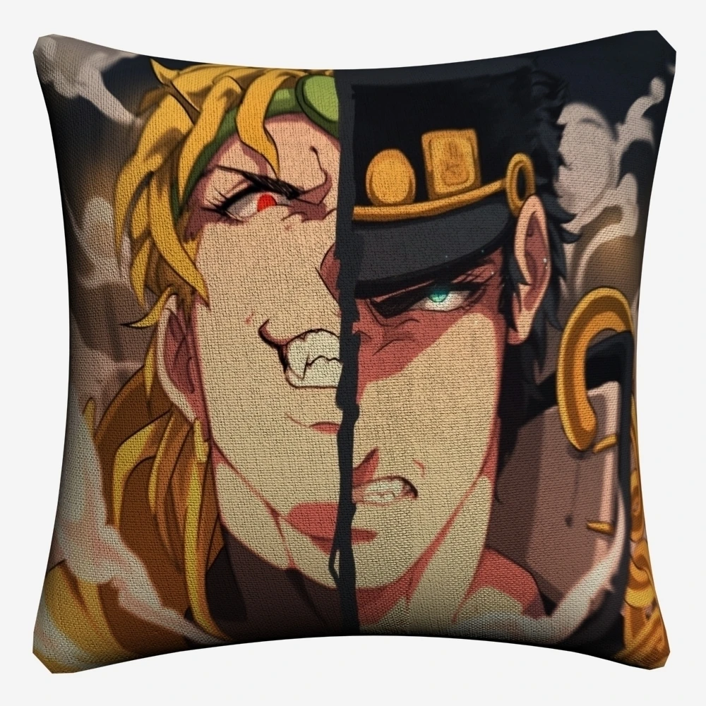 Dio Брандо Jojo Аниме Фигура декоративная льняная подушка для дивана размером 45*45 см