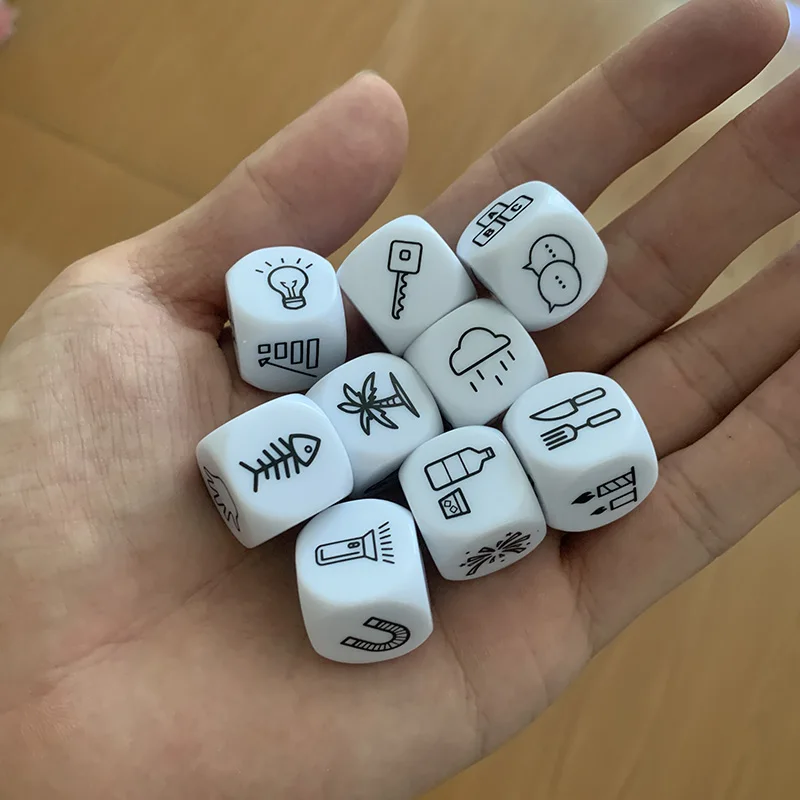 9 pcs Dice Telling Story with Bag Story Dice Game Family/Parents/Party Funny Imagine Magic Toys
9 pcs Dice Telling Story with Bag Story Dice Game Family/Parents/Party Funny Imagine Magic Toys