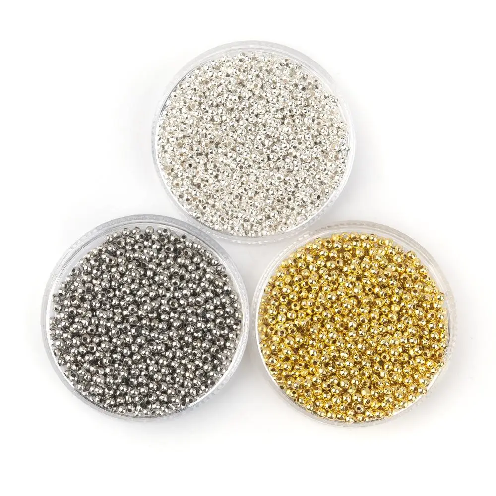 2000 PCs Doreen Box Smooth Ball Spacer Beads Alloy Gold Silver Color 2.4mm Bead For DIY Jewelry Making Accessories Wholesale
2000 PCs Doreen Box Smooth Ball Spacer Beads Alloy Gold Silver Color 2.4mm Bead For DIY Jewelry Making Accessories Wholesale