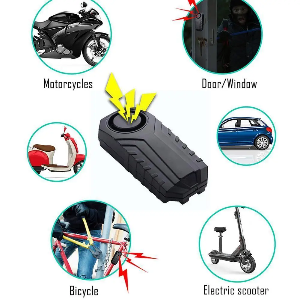Waterproof Bike Motorcycle Electric Bicycle Security Control Remote Vibration Anti Wireless Lost Alarm V7K4
Waterproof Bike Motorcycle Electric Bicycle Security Control Remote Vibration Anti Wireless Lost Alarm V7K4
