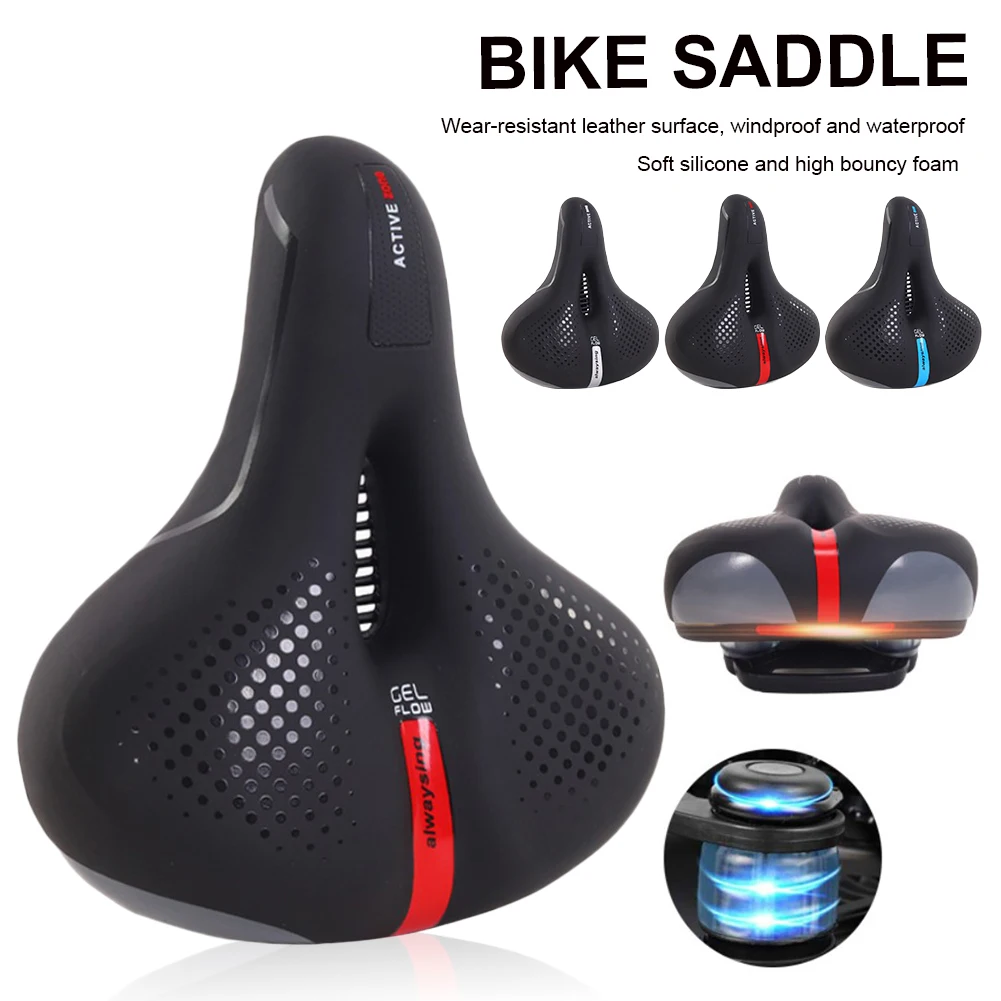 Gel Bicycle Big Butt Cushion Leather Surface Seat Foam Stuff Cushion Shock Absorbing Mountain Road Bike Breathable Bike Seat
Gel Bicycle Big Butt Cushion Leather Surface Seat Foam Stuff Cushion Shock Absorbing Mountain Road Bike Breathable Bike Seat