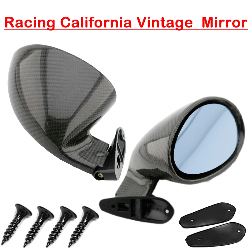 

California Classic Door Wing Side Mirror HotRod/Muscle Universal Vintage Fit For Miura
