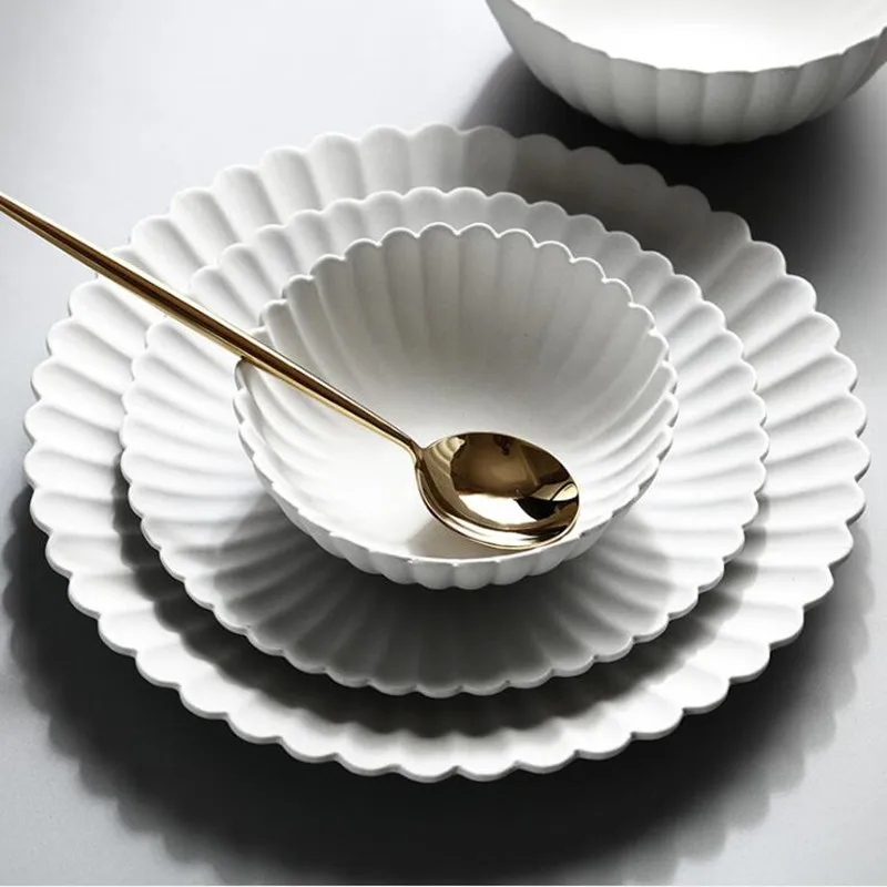 Gray Petal Dinner Plate Ceramic Kitchen Tray Food Dishes Rice Salad Plates Noodles Bowl Soup Kitchen Cook Tool 1pcs Sale
Gray Petal Dinner Plate Ceramic Kitchen Tray Food Dishes Rice Salad Plates Noodles Bowl Soup Kitchen Cook Tool 1pcs Sale