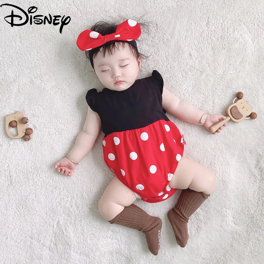 Disney Minnie 0-3 years old baby baby romper newborn baby dot romper romper thin gift bow headband
Disney Minnie 0-3 years old baby baby romper newborn baby dot romper romper thin gift bow headband