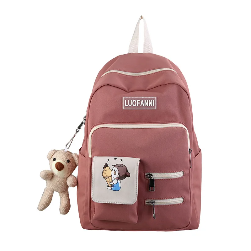 Ins Schoolbag for Teens Female Korean Harajuku High School Students Backpack Large Capacity Cute Backpack
Ins Schoolbag for Teens Female Korean Harajuku High School Students Backpack Large Capacity Cute Backpack