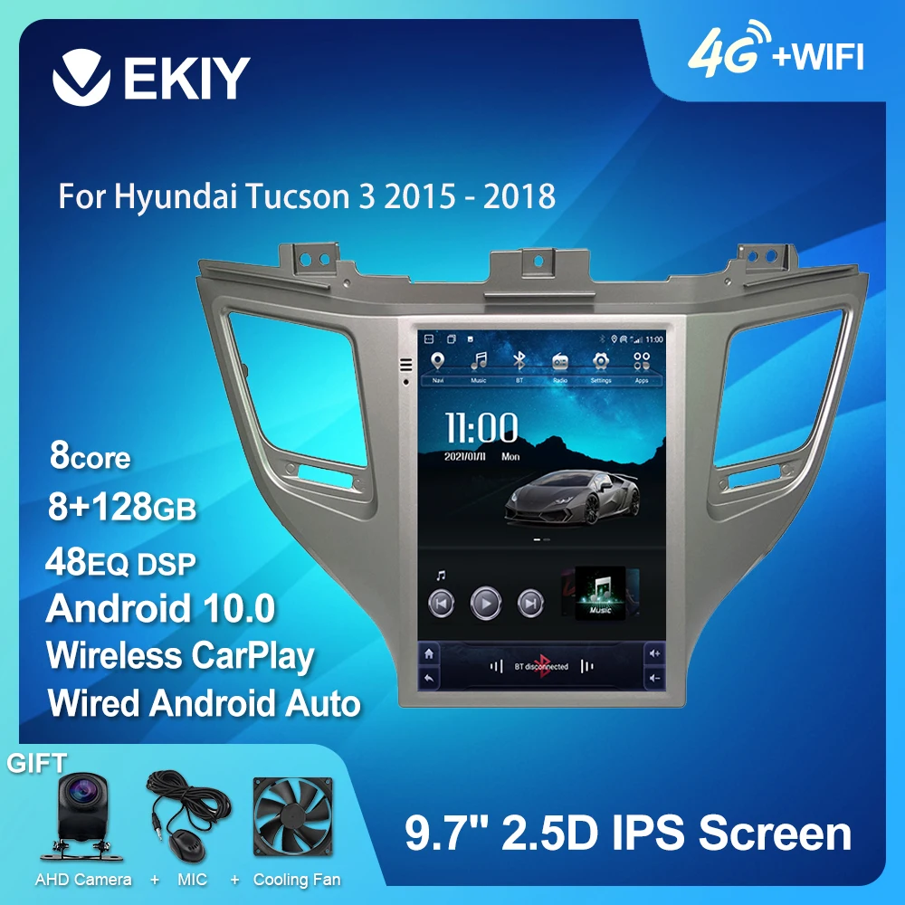Автомагнитола EKIY DSP Android 10 для Hyundai Tucson 3 2015 - 2018 мультимедийная система Tesla с вертикальным экраном Навигация BT GPS 2 DIN DVD
Автомагнитола EKIY DSP Android 10 для Hyundai Tucson 3 2015 - 2018 мультимедийная система Tesla с вертикальным экраном Навигация BT GPS 2 DIN DVD