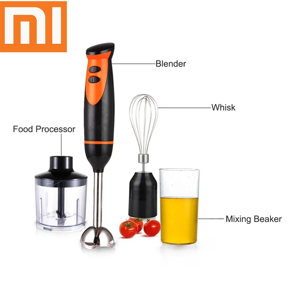 Xiaomi Hand Blender 300W 2-Speed 4-in-1 Immersion Set Electric Kitchen Portable Food Processor mixer juicer | Бытовая техника