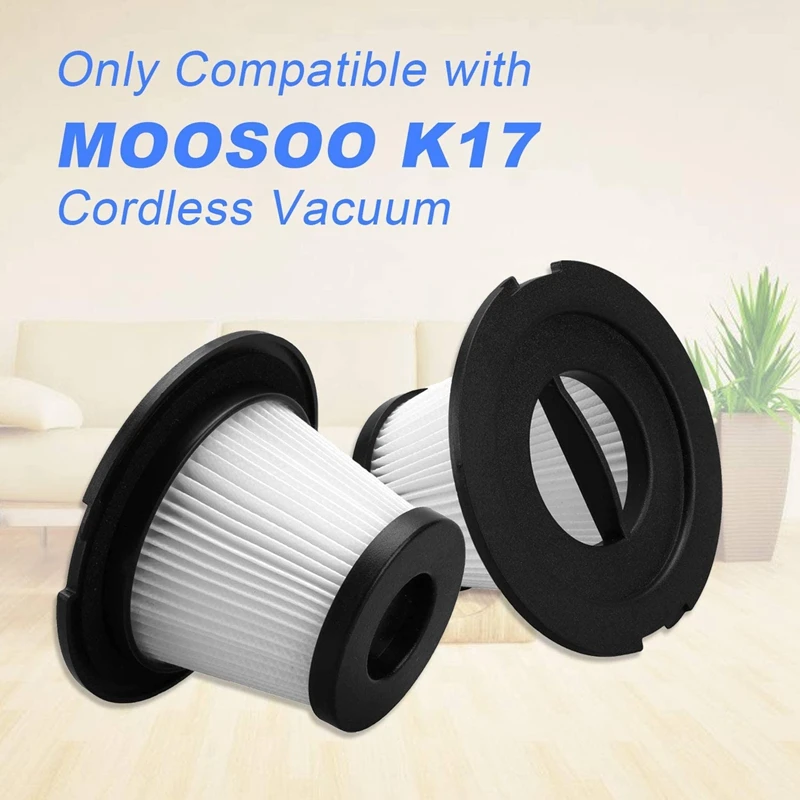 8 Pack HEPA Filter Replacement Set for MOOSOO K17 Cordless Vacuum 8 HEPA Filter & 8 Strainer Screen
8 Pack HEPA Filter Replacement Set for MOOSOO K17 Cordless Vacuum 8 HEPA Filter & 8 Strainer Screen