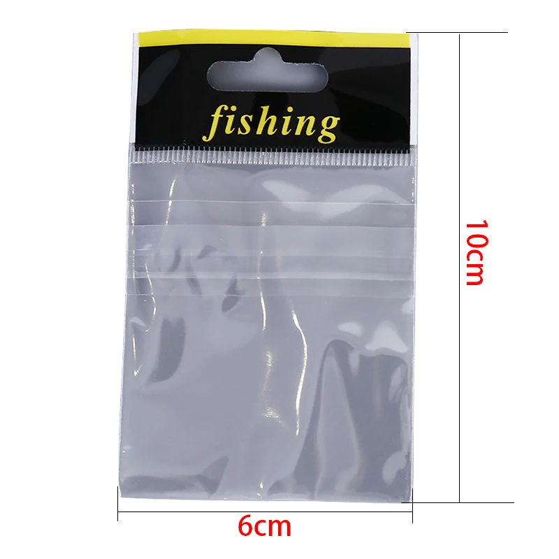 Фото 100 шт. сумка для рыболовной наживки на молнии Самоуплотняющаяся - купить