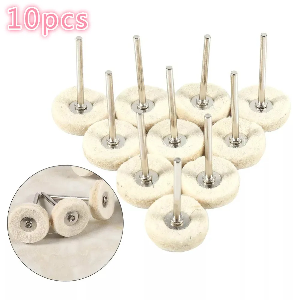 10pcs Soft Wool Polishing Wheel Column Felt Buffing Grinding Pad Metal Handle Accessories Rotary Tools 25mm
10pcs Soft Wool Polishing Wheel Column Felt Buffing Grinding Pad Metal Handle Accessories Rotary Tools 25mm