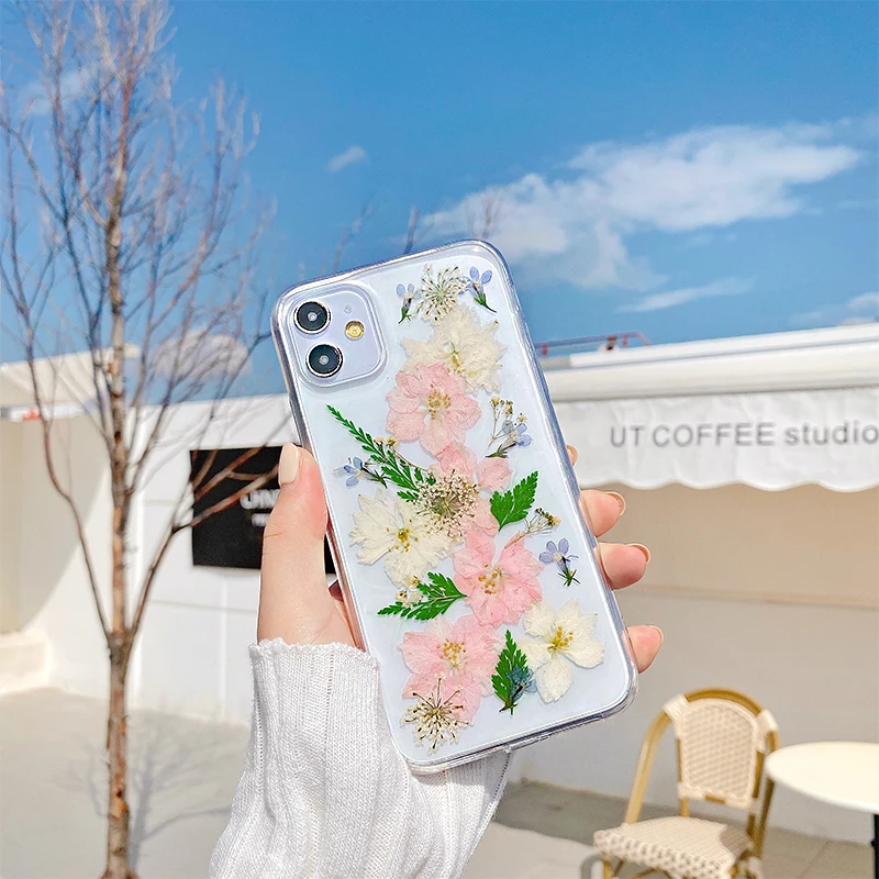 Dried Flower Silver foil Clear Phone Cases For iPhone 13 12 mini 11 Pro XS Max XR X 7 8 Plus SE2 Soft Silicone Real floret Cover
Dried Flower Silver foil Clear Phone Cases For iPhone 13 12 mini 11 Pro XS Max XR X 7 8 Plus SE2 Soft Silicone Real floret Cover