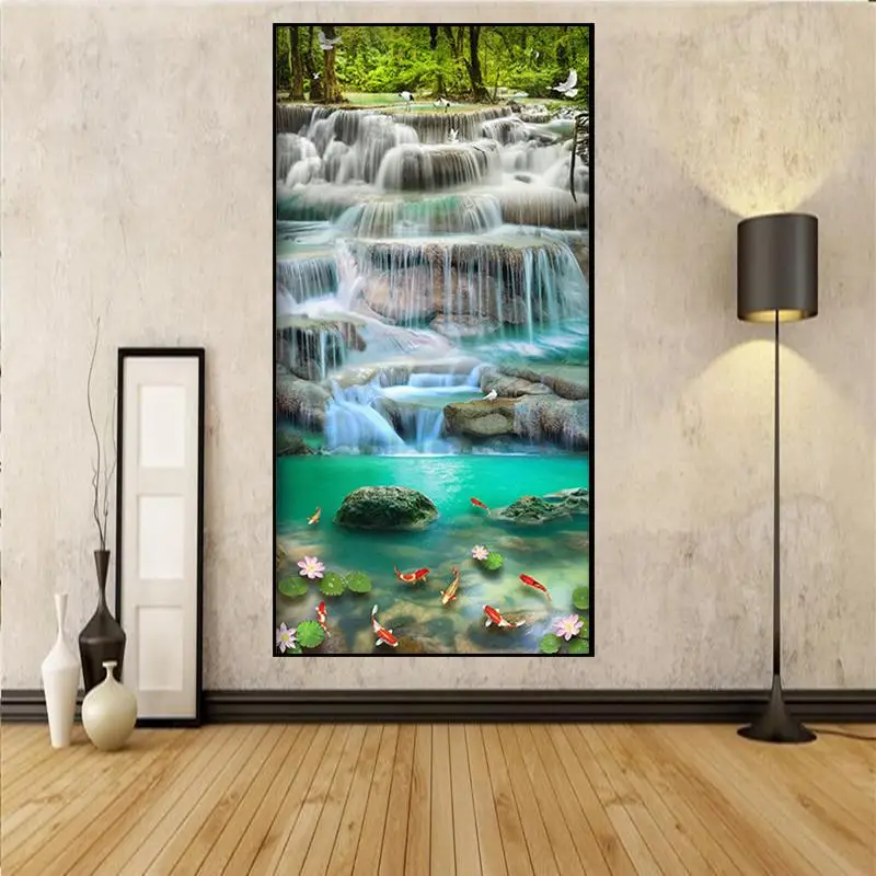 Landscape Waterfall 5D Diamond Painting Rhinestone Full Round Drill Landscape Tree Diamond Embroidery Cross Stitch Mosaic Home
Landscape Waterfall 5D Diamond Painting Rhinestone Full Round Drill Landscape Tree Diamond Embroidery Cross Stitch Mosaic Home