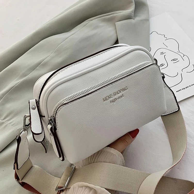 Quality Bags For Women Color Lady Messenger Bag 2021 Fashion Wild Small Square Bag Wide Straps Female Shoulder Bags Casual Solid
Quality Bags For Women Color Lady Messenger Bag 2021 Fashion Wild Small Square Bag Wide Straps Female Shoulder Bags Casual Solid