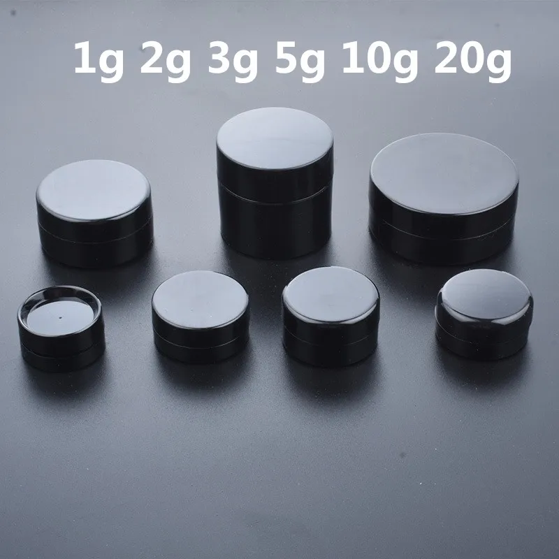 50pcs/lot Empty 1g 2g 3g 5g 10g 20g Black Portable Cream Jar jars Pot Box Makeup Nail Art Cosmetic Bead Storage Container 
50pcs/lot Empty 1g 2g 3g 5g 10g 20g Black Portable Cream Jar jars Pot Box Makeup Nail Art Cosmetic Bead Storage Container