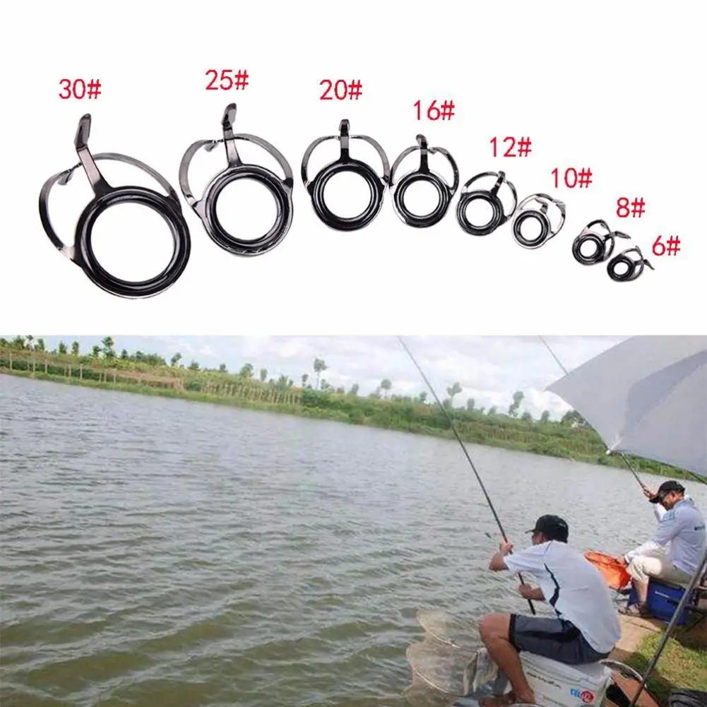 75Pcs 8 Size Dual Legs Stainless Steel Guide Eye Set Fishing Rod Guides Top Tips Set Eye Rings DIY Eye Rings Fishing Accessoris
75Pcs 8 Size Dual Legs Stainless Steel Guide Eye Set Fishing Rod Guides Top Tips Set Eye Rings DIY Eye Rings Fishing Accessoris