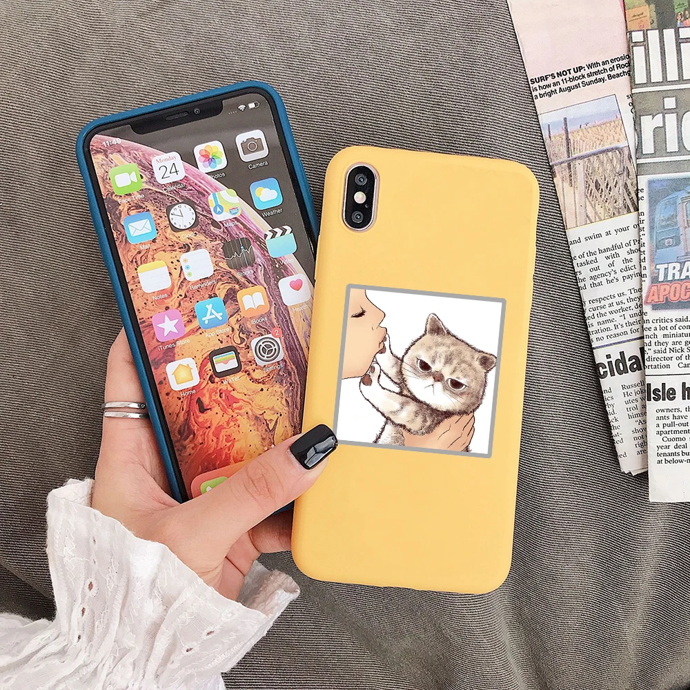 For iPhone 12 Mini Case 11 Pro Max X Xs XR SE 2020 SE2 8 7 Plus Blue Yellow Cute Cat Women Ladies Girls Boys Men
For iPhone 12 Mini Case 11 Pro Max X Xs XR SE 2020 SE2 8 7 Plus Blue Yellow Cute Cat Women Ladies Girls Boys Men