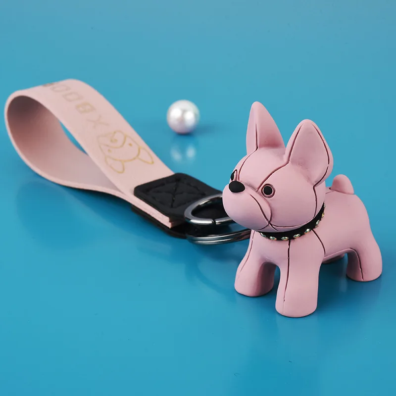 Wholesale Punk Bulldog Keychain PU Leather Dog Keychains for Women Bag Pendant Jewelry Trinket Men's Car Key Ring Key Chain
Wholesale Punk Bulldog Keychain PU Leather Dog Keychains for Women Bag Pendant Jewelry Trinket Men's Car Key Ring Key Chain