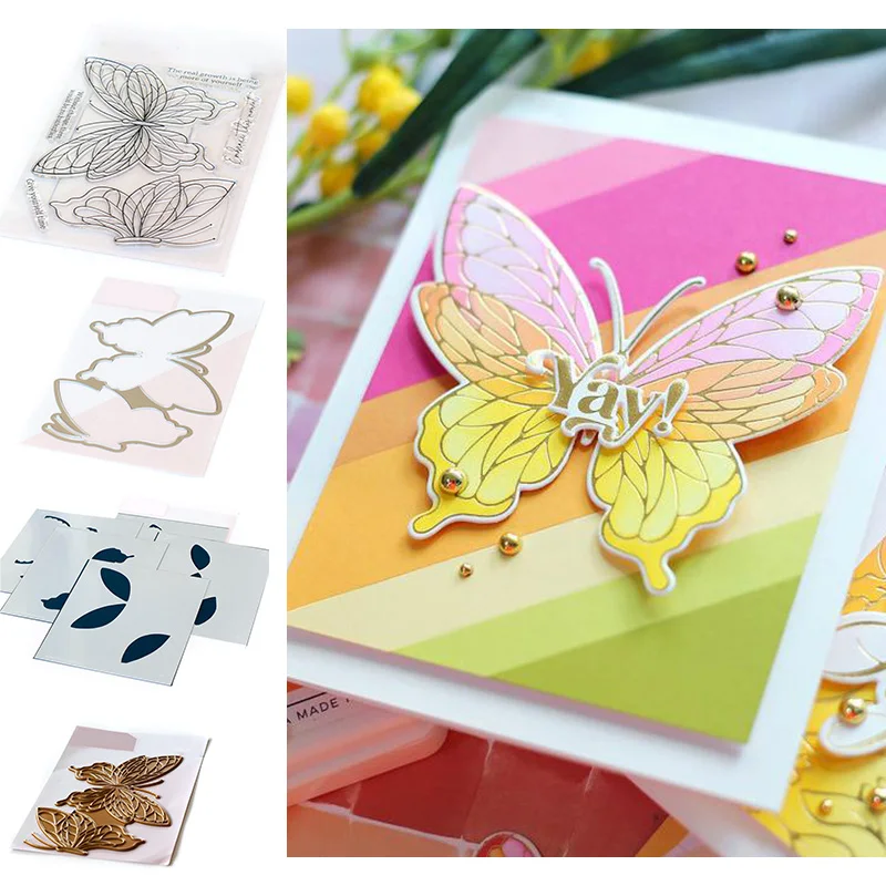 Big Butterfly Cutting Dies Stamps Stencil Hot Foil Scrapbook Diary Decoration Stencil Embossing Template DIY Greeting Card
Big Butterfly Cutting Dies Stamps Stencil Hot Foil Scrapbook Diary Decoration Stencil Embossing Template DIY Greeting Card