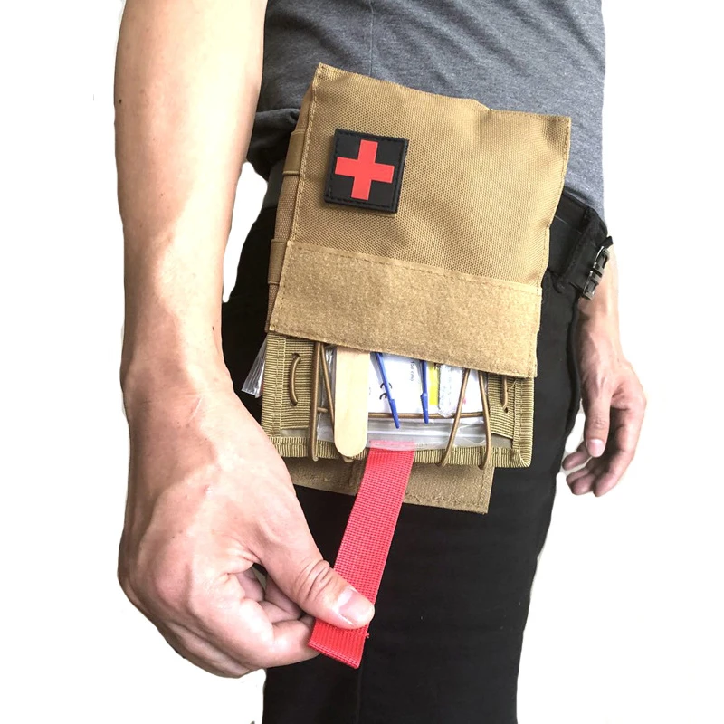 Portable First Aid Kit Protective Lifesaving Medical Kit Quick Release Design Tactical Pocket for Outdoor Travel Adventure Sport
Portable First Aid Kit Protective Lifesaving Medical Kit Quick Release Design Tactical Pocket for Outdoor Travel Adventure Sport