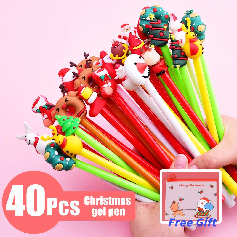 20/40/60 Pcs Cute Kawaii Christmas Gel Pen 0.5mm Black Ink Christmas Tree Elf Santa Gift Box Socks Pens School Office Stationary
20/40/60 Pcs Cute Kawaii Christmas Gel Pen 0.5mm Black Ink Christmas Tree Elf Santa Gift Box Socks Pens School Office Stationary