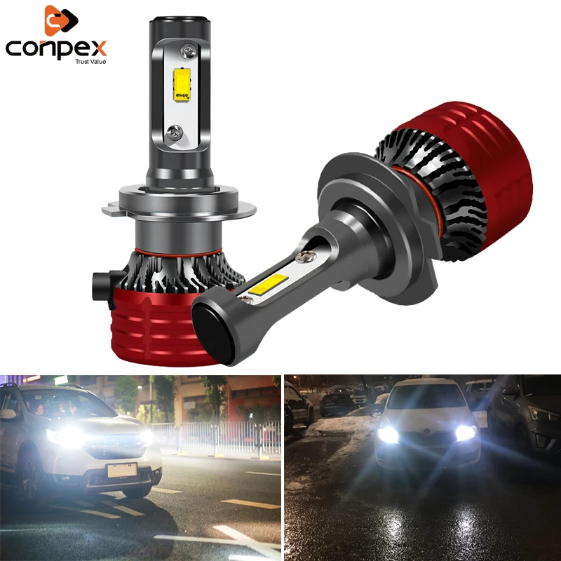 Conpex car headlight bulbs led h7 H1 led canbus 6400LM High Low Beam hb3 H11 H3 9005 HB3 9006 HB4 H4 9004 9007 9012 Auto bulbs
Conpex car headlight bulbs led h7 H1 led canbus 6400LM High Low Beam hb3 H11 H3 9005 HB3 9006 HB4 H4 9004 9007 9012 Auto bulbs