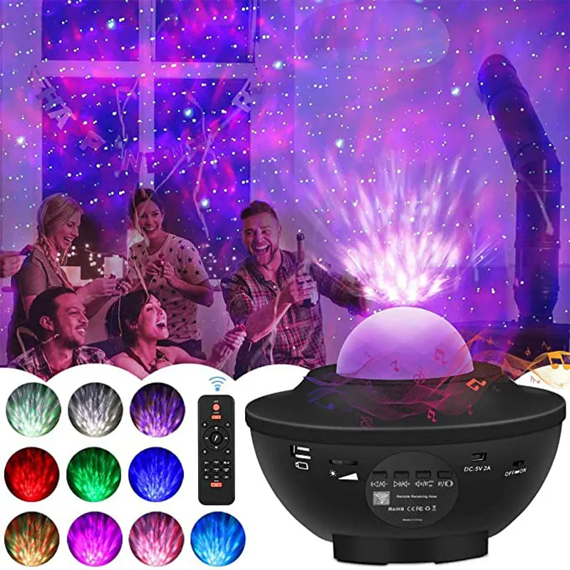 

LED sky Galaxy Stern Projektor Fernbedienung Bluetooth musik box player farbe urlaub Beleuchtung Lampe USB rechargable Starry