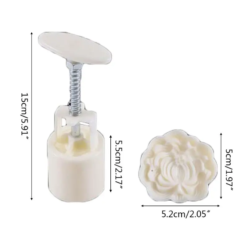 50g Mooncake Mold 3D Chrysanthemum Design Cookie Stamp DIY Moon Cake Mold
50g Mooncake Mold 3D Chrysanthemum Design Cookie Stamp DIY Moon Cake Mold