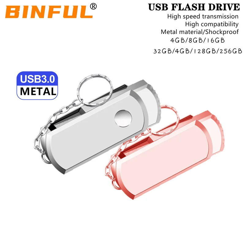 BINFUL USB 3.0 metal USB Flash Drive 4gb 8G 128GB 16g 256G flash disk Pendrive 32gb 64gb memory stick Flash USB Stick pen drive
BINFUL USB 3.0 metal USB Flash Drive 4gb 8G 128GB 16g 256G flash disk Pendrive 32gb 64gb memory stick Flash USB Stick pen drive