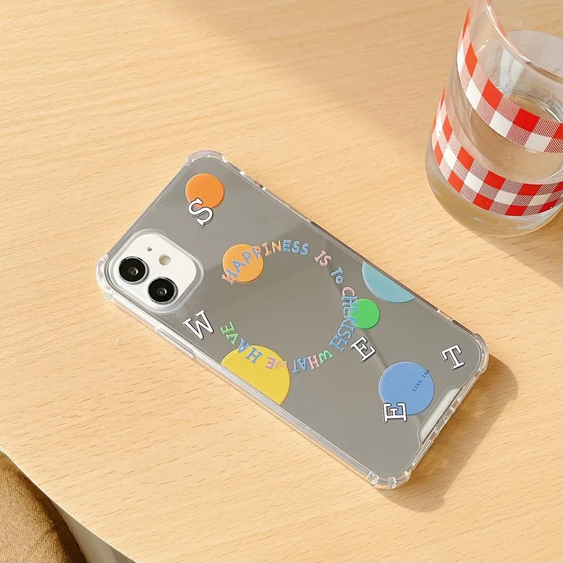 Original European and American style color mirror spots case For iPhone 12mini 12 11 pro max X XR XS Max 7 8 plus
Original European and American style color mirror spots case For iPhone 12mini 12 11 pro max X XR XS Max 7 8 plus
