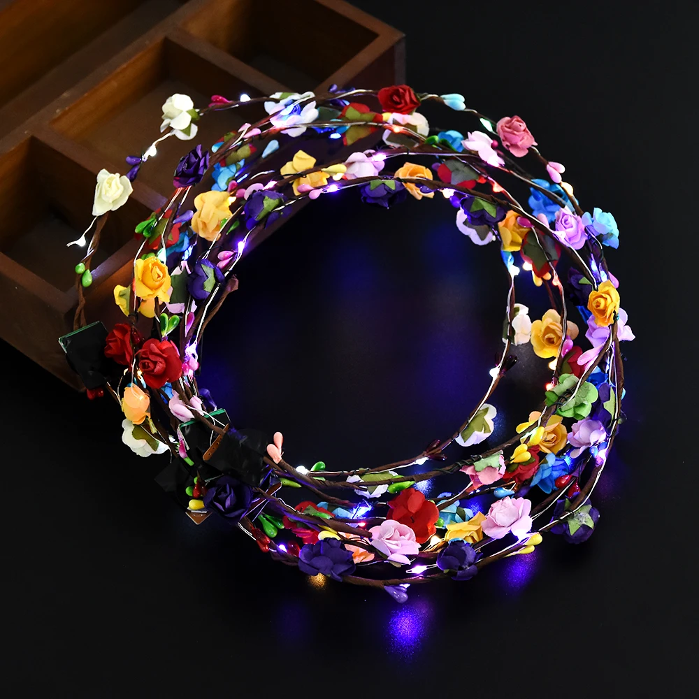 2021 Party Fashion Luminous Crown Flower Headband Girl LED Light Up Wreath Headband Headwear Wedding Hair Accessories Gift New
2021 Party Fashion Luminous Crown Flower Headband Girl LED Light Up Wreath Headband Headwear Wedding Hair Accessories Gift New