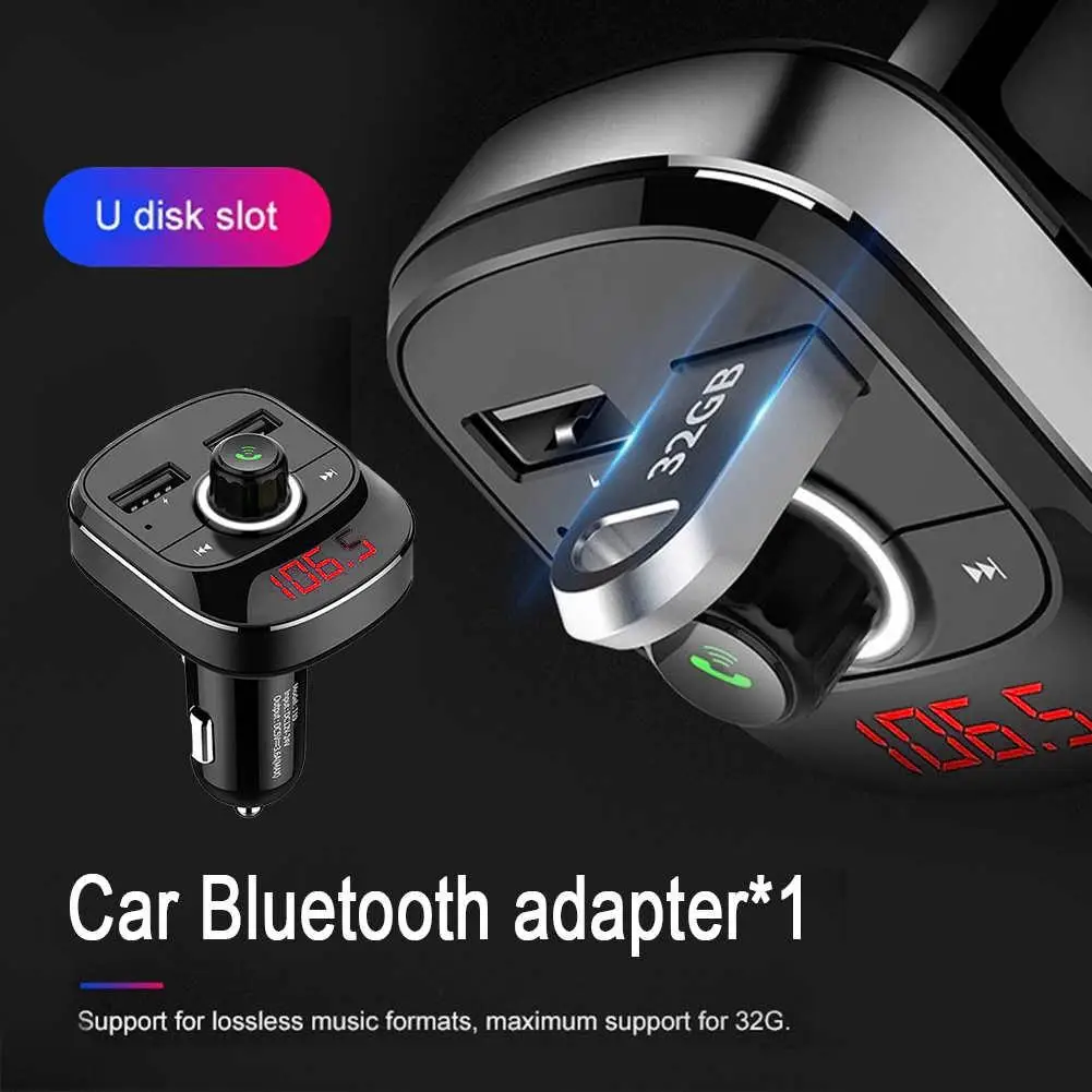 Автомобильный музыкальный mp3 плеер Bluetooth 4 1 FM передатчик громкая связь 3 А