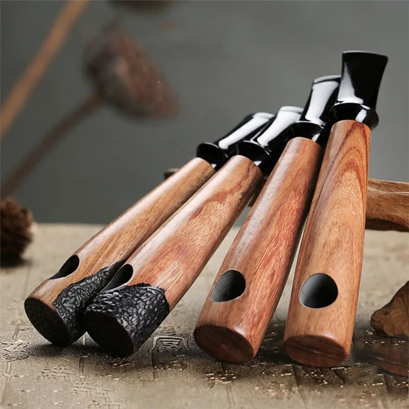 Cigar style straight Tobacco pipe Rosewood smoking pipe Handmade cigarette holder 9mm filter pipe Gift men's smoking tools
Cigar style straight Tobacco pipe Rosewood smoking pipe Handmade cigarette holder 9mm filter pipe Gift men's smoking tools